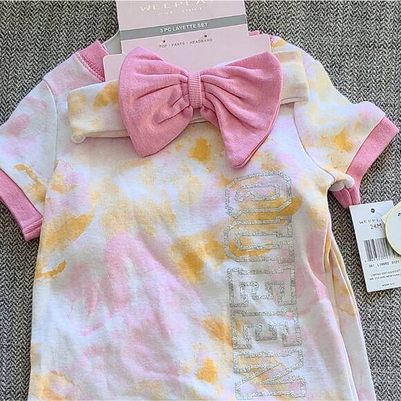 Weeplay Other - Weeplay 3 piece layette set queen tie dye in Size 24 months